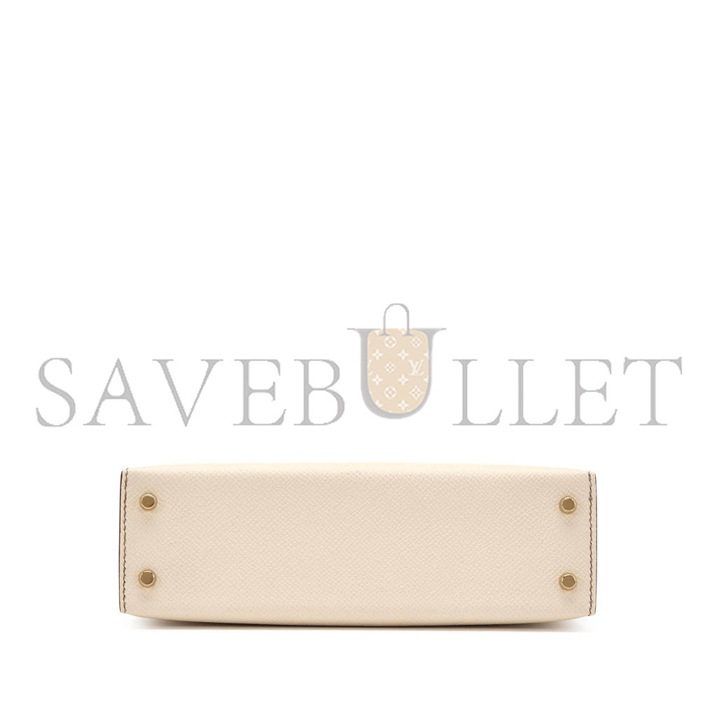 HERMÈS EPSOM MINI KELLY 20 PERMABRASS HARDWARE (19*12*5.5cm) 